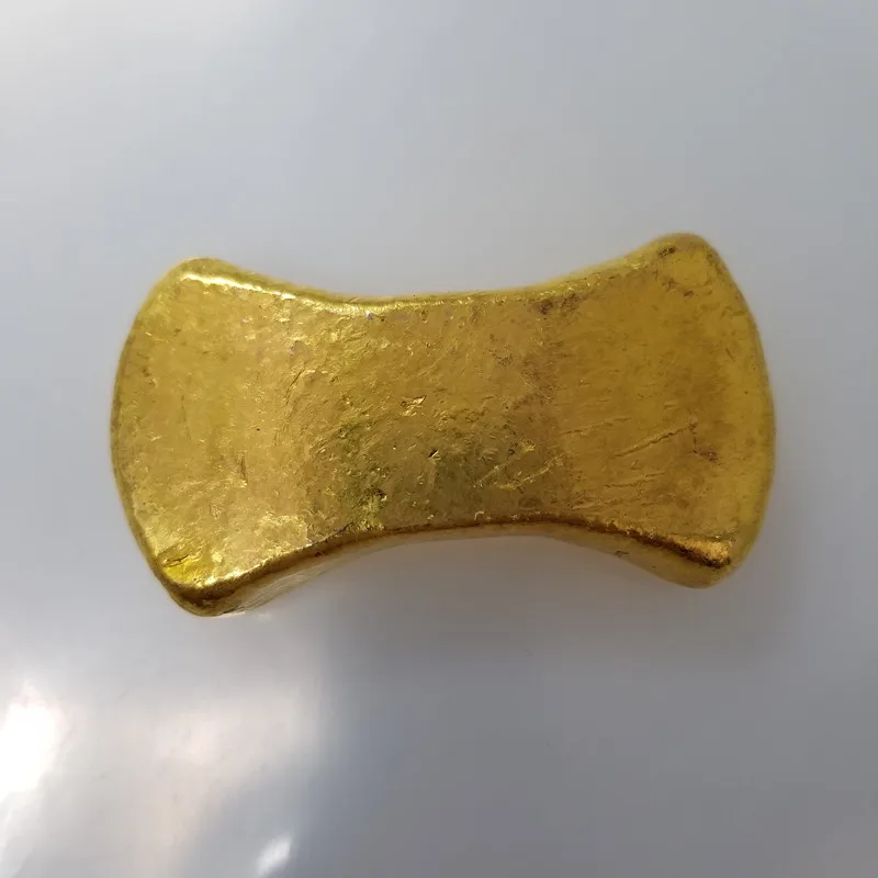 1pcs Exquisite Antique Gold Bars Rectangle Jewelry Collection Commemorative Gifts