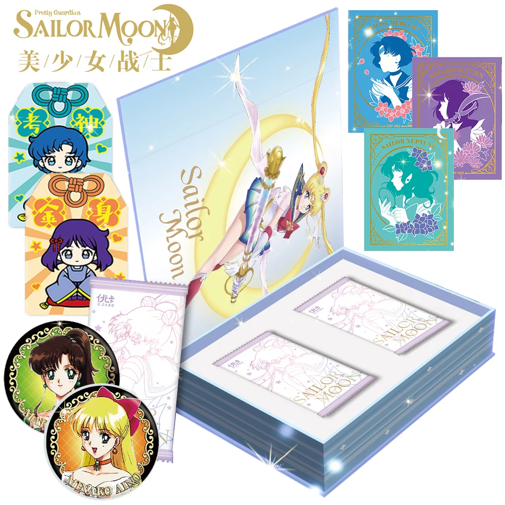 Original Sailor Moon Card For Children Girl Battle Anime Kaiou Michiru Tomoe Hotaru Rare Limited Game Collection Card Kids Toys