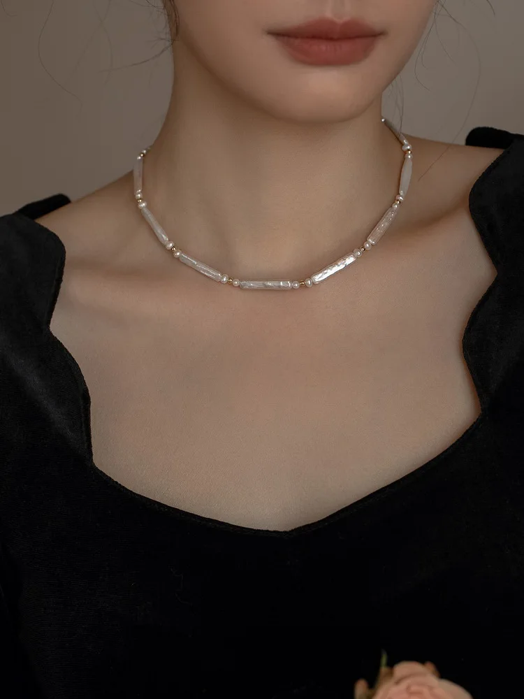 

Lii Ji Real Pearl High Luster Choker Necklace 40+5cm 14k Goldfilled Women Jewelry Gift