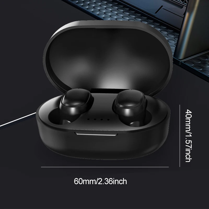 A6S TWS Wireless Earphone Bluetooth-compatible 5.3 Headset Soft ENC Power Digital Stereo Waterproof Earbud for Xiaomi Smartphone