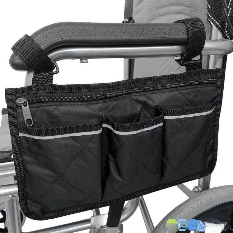 

Сумка для хранения на инвалидной коляске Bapa, подвесная сумка для инвалидной коляски, специальная сумка для хранения на поручне для инвалидных колясок
