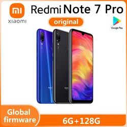 Versão global Xiaomi Redmi note 7 pro celular Snapdragon 675 com câmera de 48.0 MP telefone usado por impressão digital