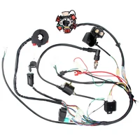 Arnés de cableado eléctrico, estator CDI, Kit de 6 bobinas para Quads de arranque eléctrico chino de 50cc, 70cc, 90cc, 110cc y 125cc