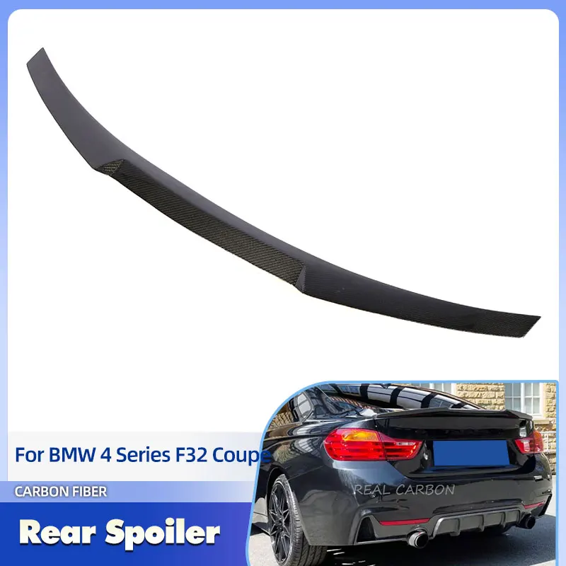 

Автомобильный задний спойлер багажника, крылья из углеродного волокна для BMW 4 серии F32 Coupe 2014-2019, гоночный задний спойлер, багажник, крыло, комплект кузова