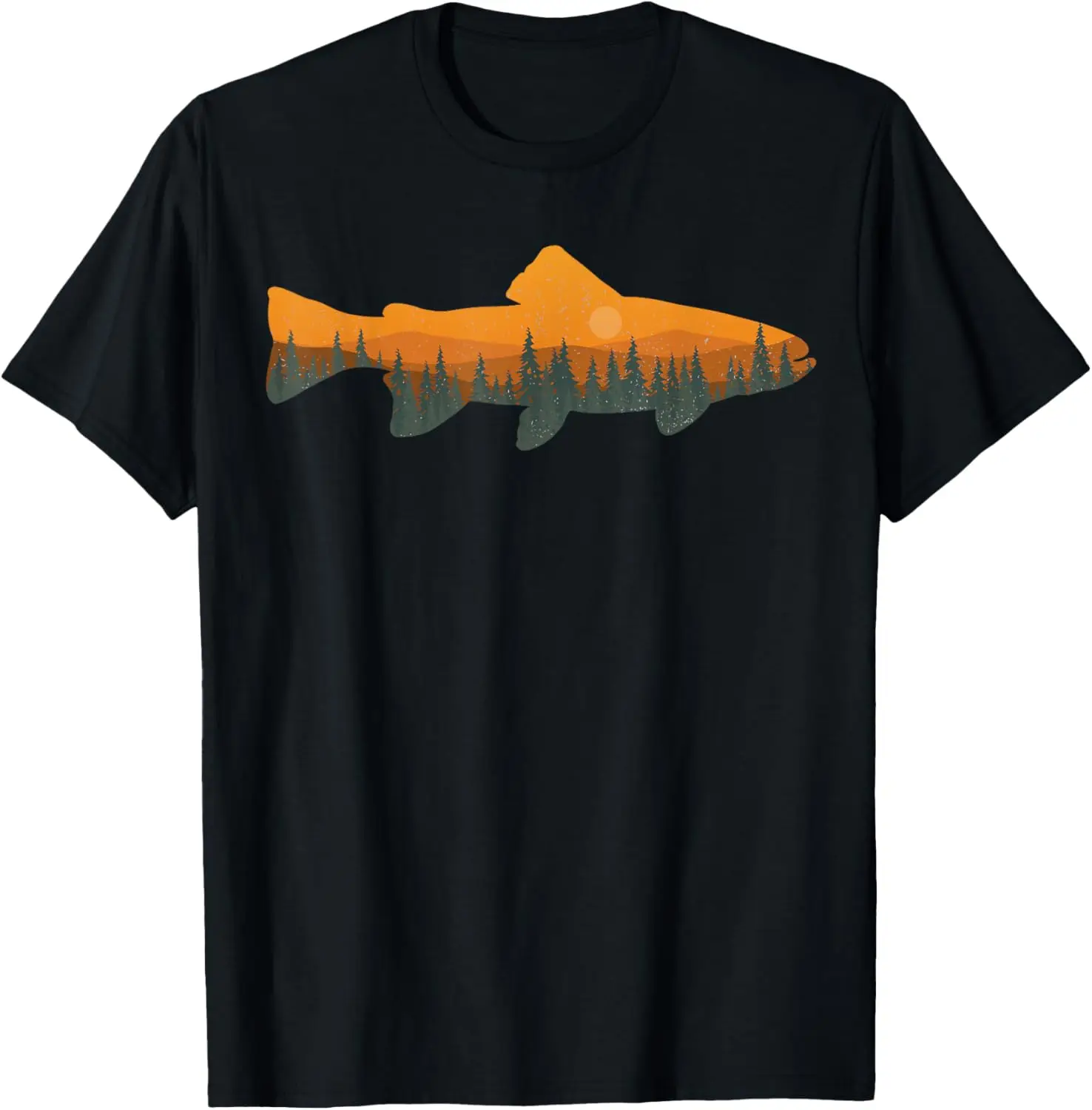 

Trout Fly Fishing Forest Nature Wildlife Fisherman T-Shirt