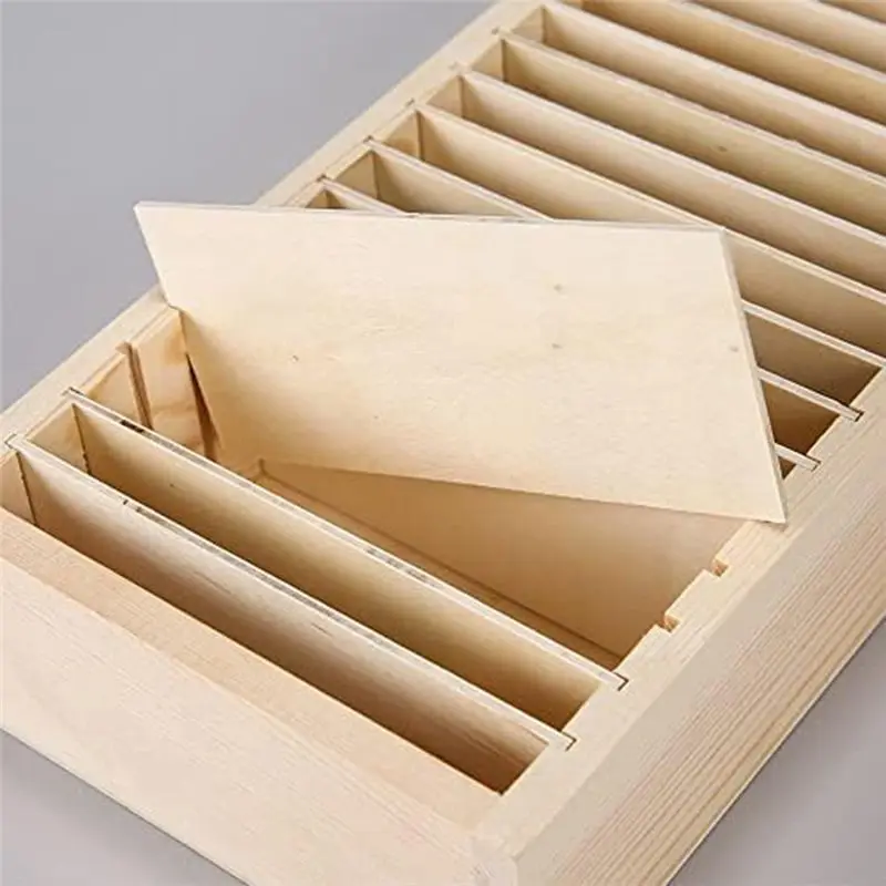 DT39 Headband Holder Hairband Storage Display Box, Wood Scrunchie Storage Organizer, 32x14x6cm Wooden Jewelry Rack, Girls Room,