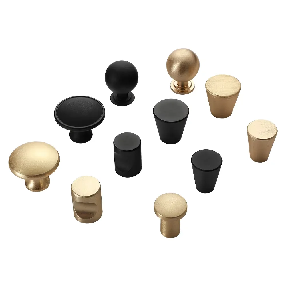 Moderno antigo preto ouro cômoda armário móveis alças de bronze venda quente gaveta puxa armário de cozinha porta guarda-roupa