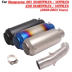 For Husqvarna 401 SVARTPILEN 401 VITPILEN 250 2018 19 2020 2021 2022 Motorcycle Exhaust Escape Modify With Mid Link Pipe Muffler