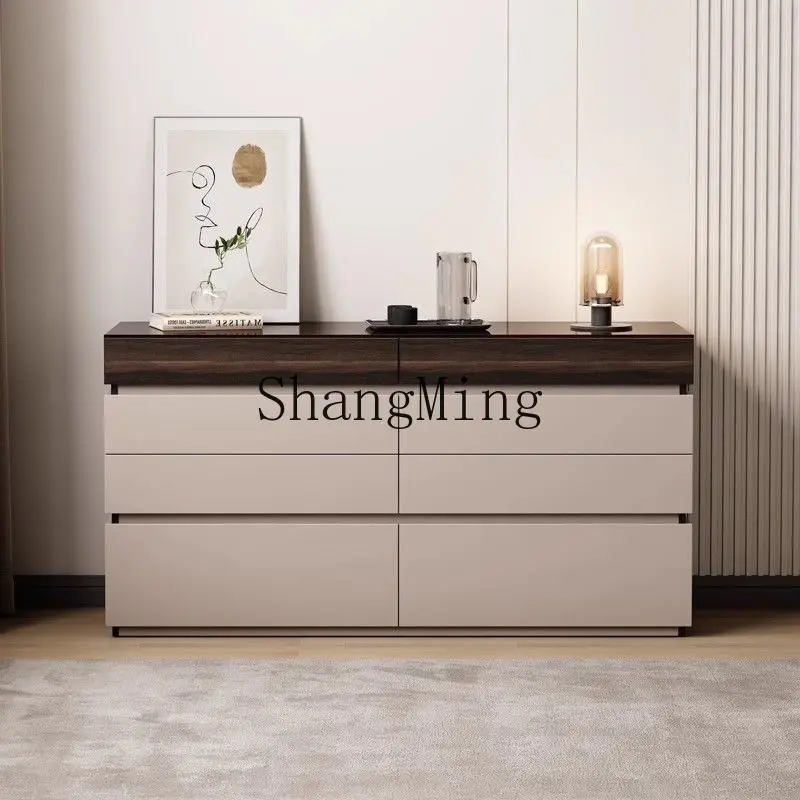 

ZYY Minimalist Premium Sense Bedside Storage Drawer Bucket Cabinet Against Wall Bedroom Cabinet