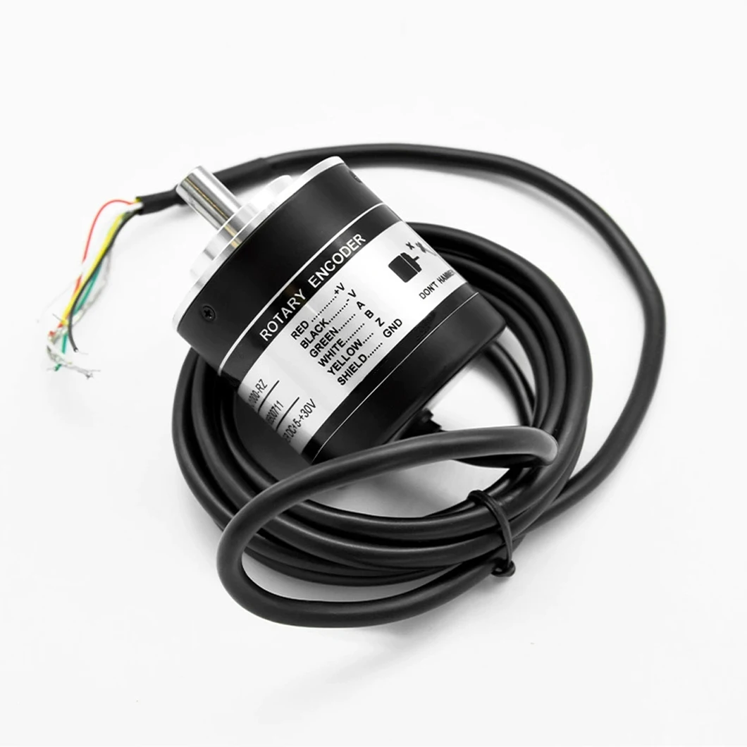 ABILKEEN 8MM Solid Shaft TRD-J 50MM Rotary Encoder 100~5000PPR TRD-J1024RZV/TRD-J2048RZVH Incremental Rotary Encoder