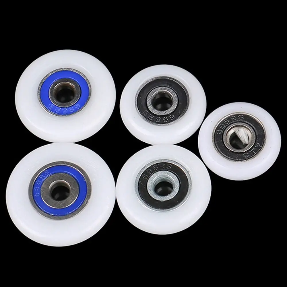 1/4Pcs Fastener Hardware Shower Door Roller 19/23/25/27/29mm Nylon Runner Wheels With Screw Silent Sliding Door Pulley