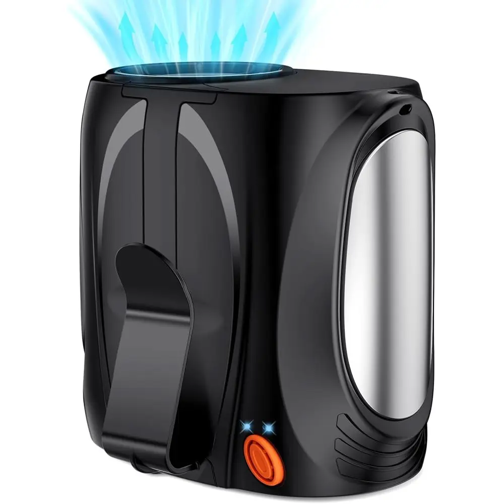 

Portable 6-Speed Turbo Fan, 16000RPM, 40H Battery Life, Rechargeable, Hands-Free Cooling for Shirt/Belt, Ideal for Outdoors and