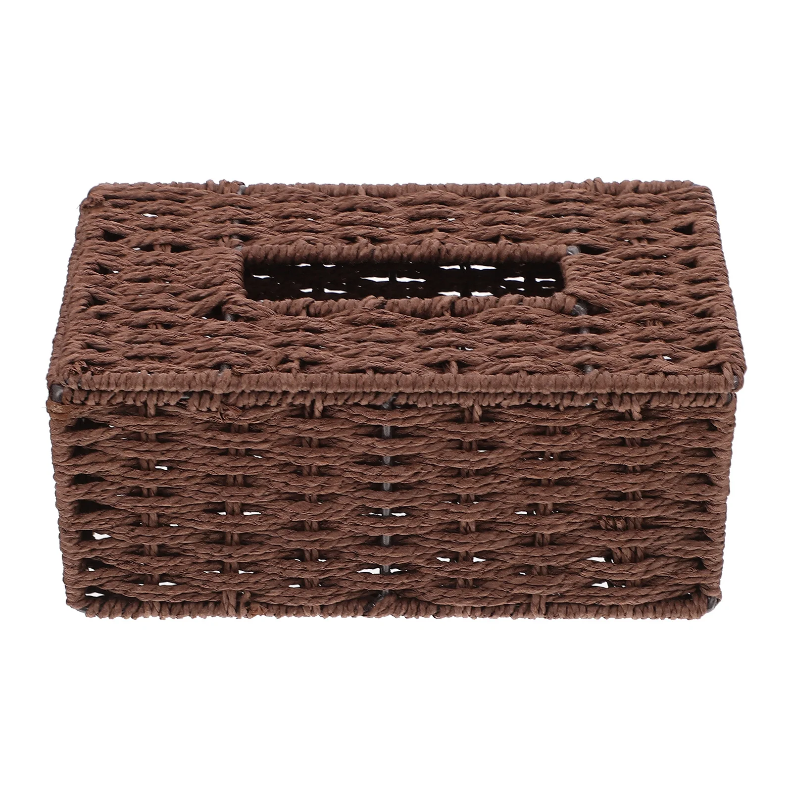 

1Pcs Woven Tissue Holder Eco-Friendly Material Multi-Functional Home Decor Case for Kitchen Office Napkin Container Compact