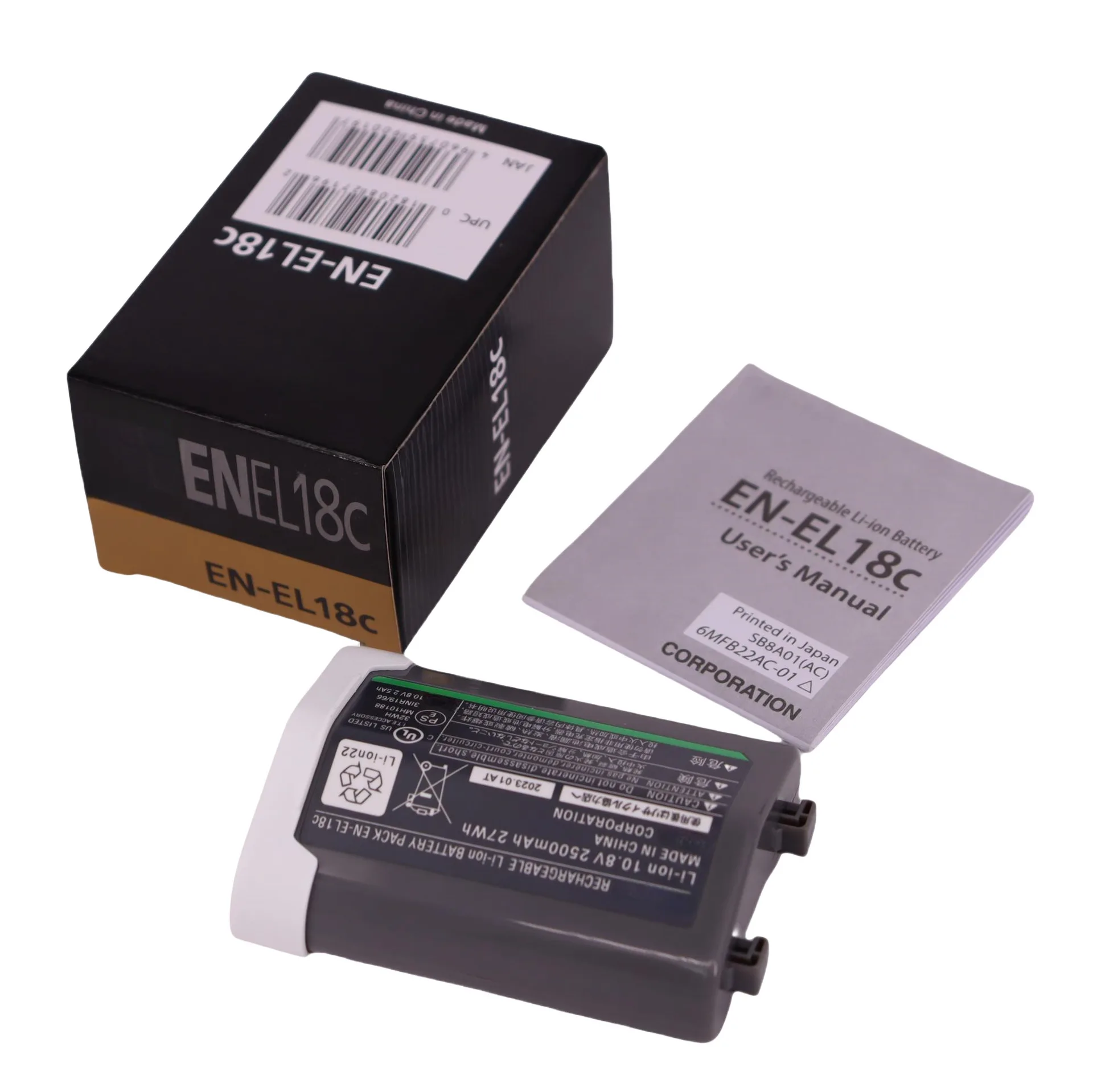 2500mAh EN-EL18 Replacement Battery for Nikon D4/D5/D6 High-End DSLR - Professional Li-ion Power  Compatible with EL18