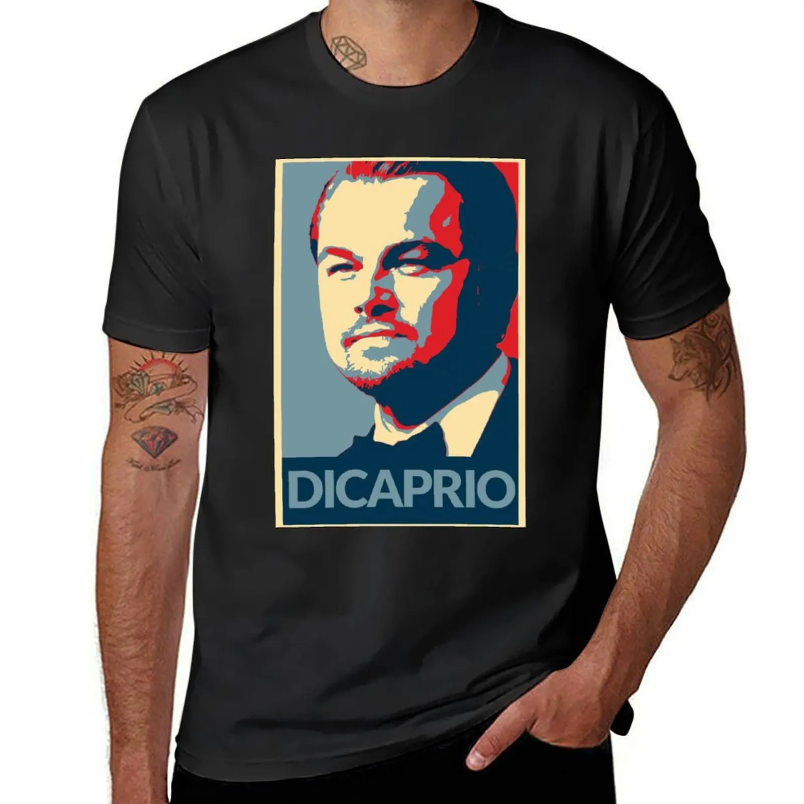 Leonardo DiCaprio T-Shirt rapper graphic tees cotton graphic tees animal prinfor boys cute clothes T-shirt men