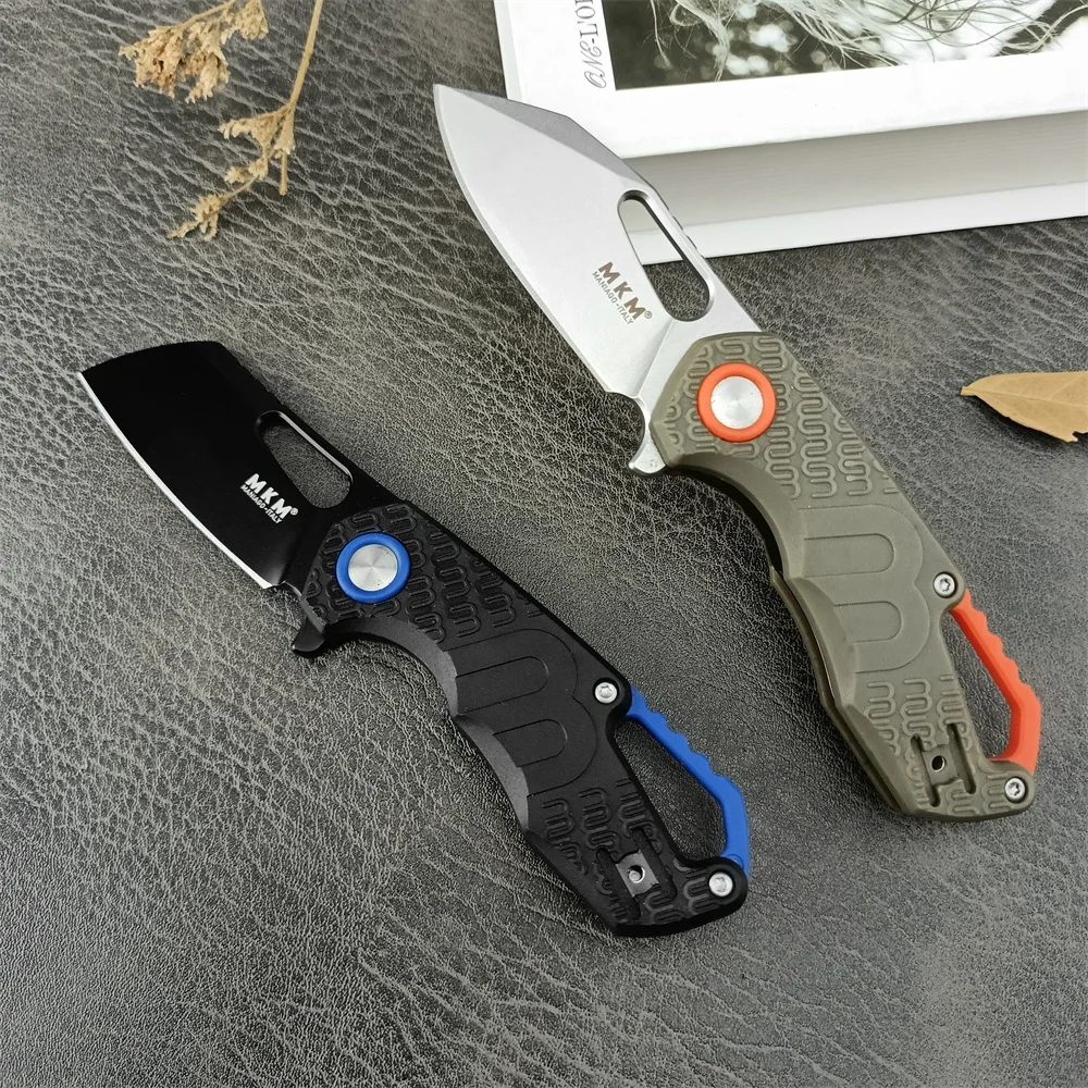 Outdoor MKM F0332 Folding Pocket Flipper Knife 8Cr13Mov Blade Nylon Fiber Handles Tactical Knife Utility Easy To Carry Multitool