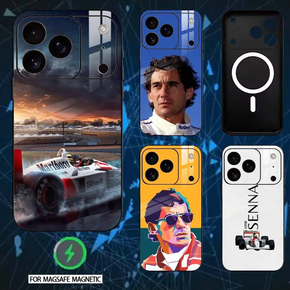 ドライバーa-アイルトンs-セナ-iphone-17、16、15、14、13、12、plus、pro、max用スマホケース-磁気ワイヤレス充電対応