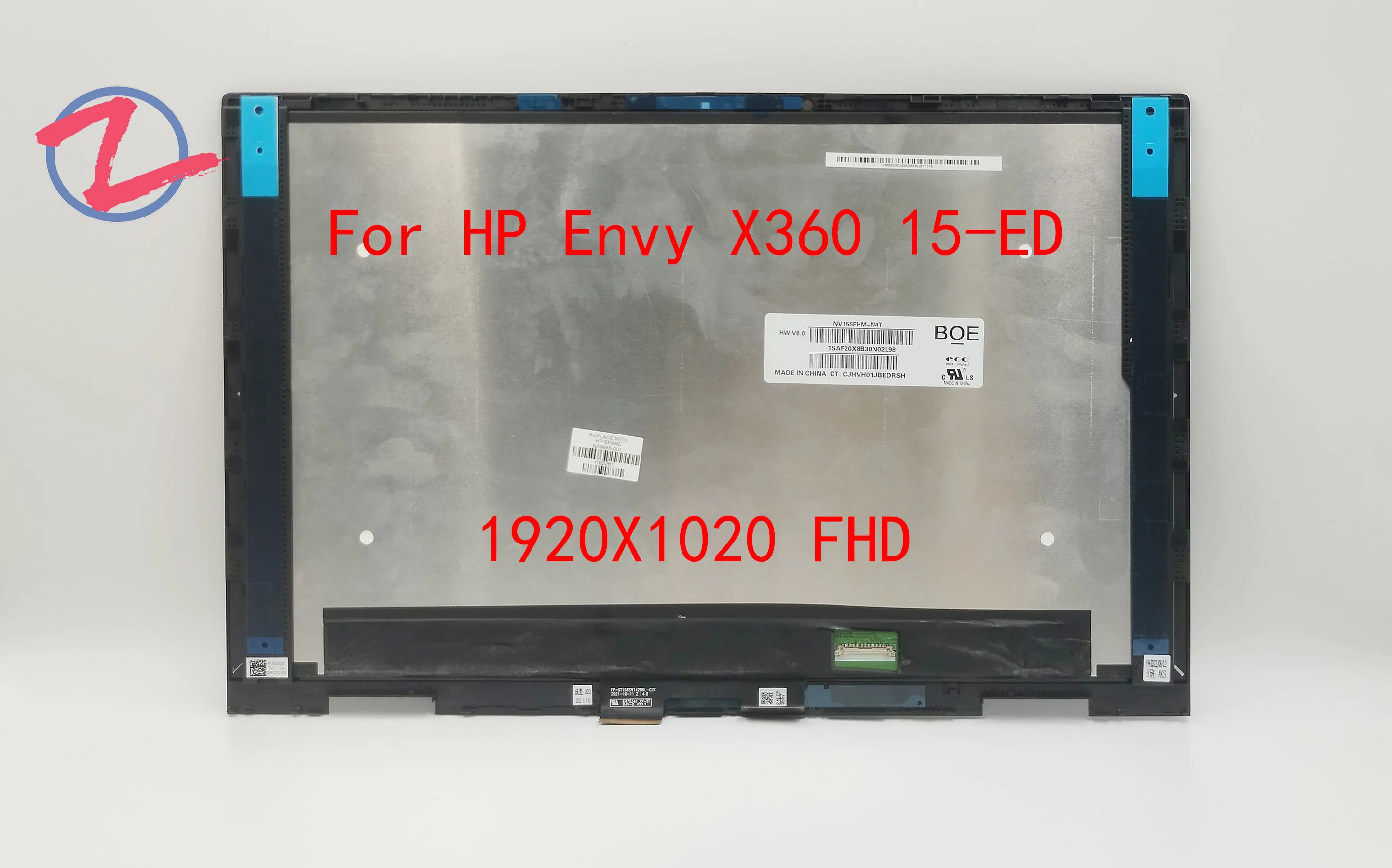 Imagem -02 - Montagem do Conversor Digital Lcd Touch Screen 15.6 Polegada Adequado para hp Envy X360 15-ee 15-ed L93183001 L93181-001 Fhd