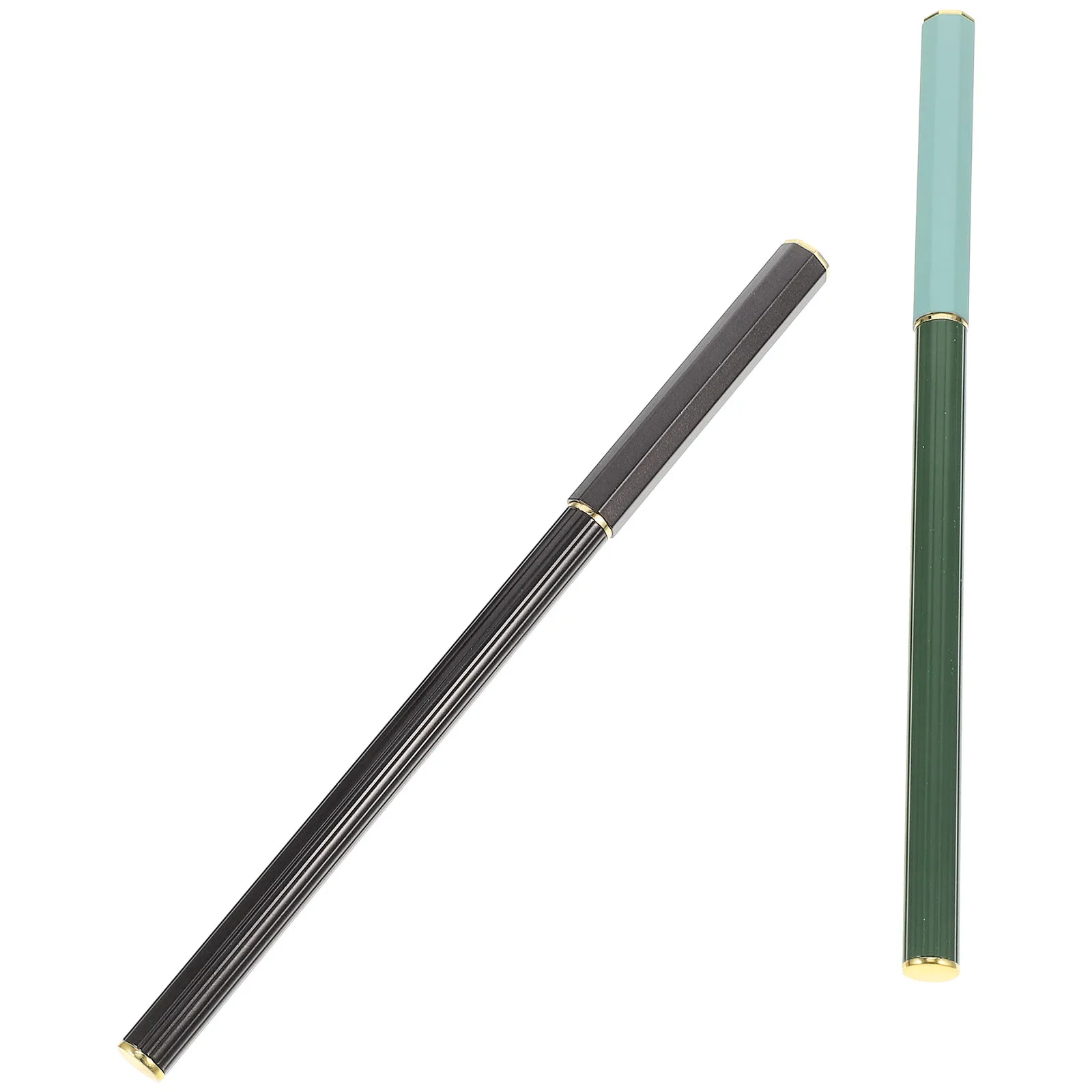 

2pcs Calligraphy Brush Pen Premium Material Sturdy Traditional Steel Writing Tool Portable Ink Drawing for Students