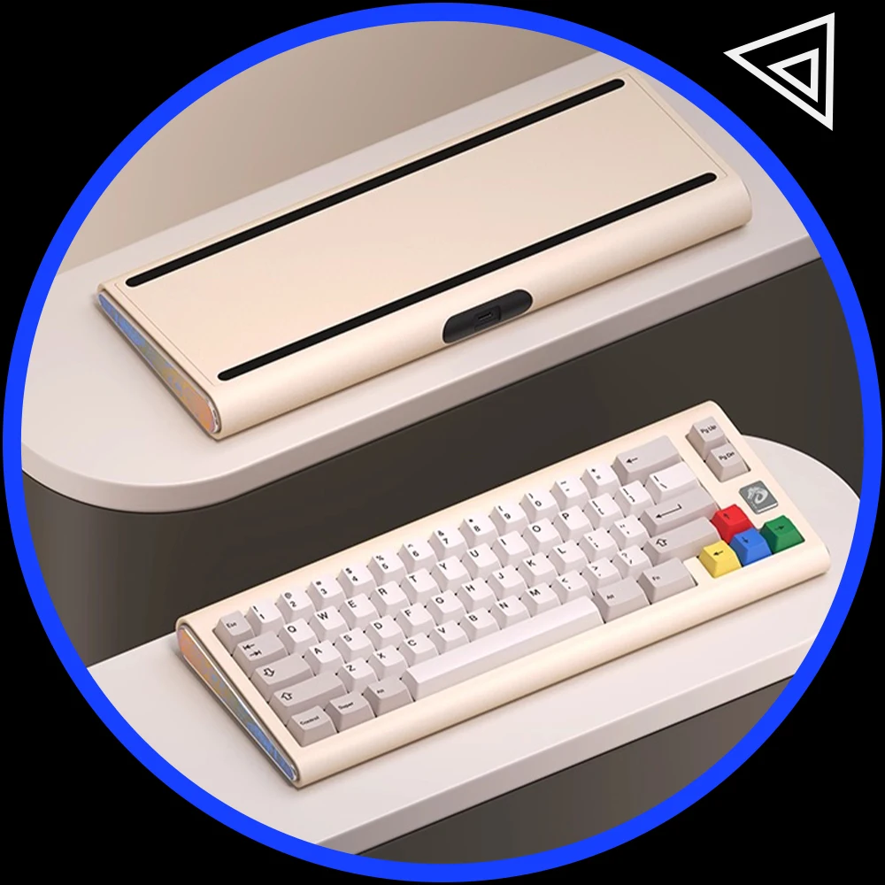 

DAREU CHAOSERA Joint Name Cupid65 Wireless Keyboard Full CNC Aluminum Alloy Fuselage 4000mAh Gaming Keyboard For Pc Accessories