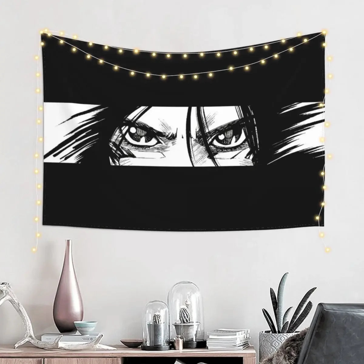 Copie de Gunnm - Gally - Alita: Battle Angel (White) Tapestry Wall Hanging Decor Aesthetics For Room Kawaii Room Decor Tapestry