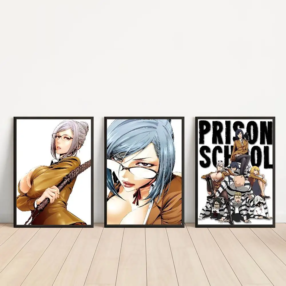 Anime Prison School Classic Vintage Posters Decoracion Painting Wall Art White Kraft Paper Kawaii Room Decor