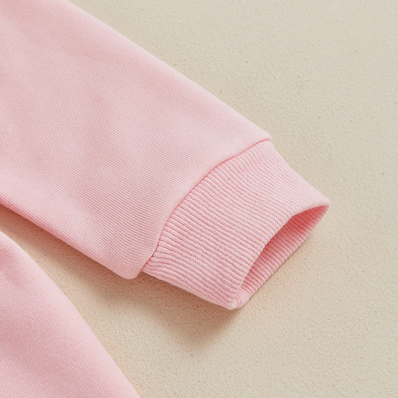 Newborn Baby Fleece Romper Solid Color Long Sleeve Zipper Front Full Length Jumpsuit image 5