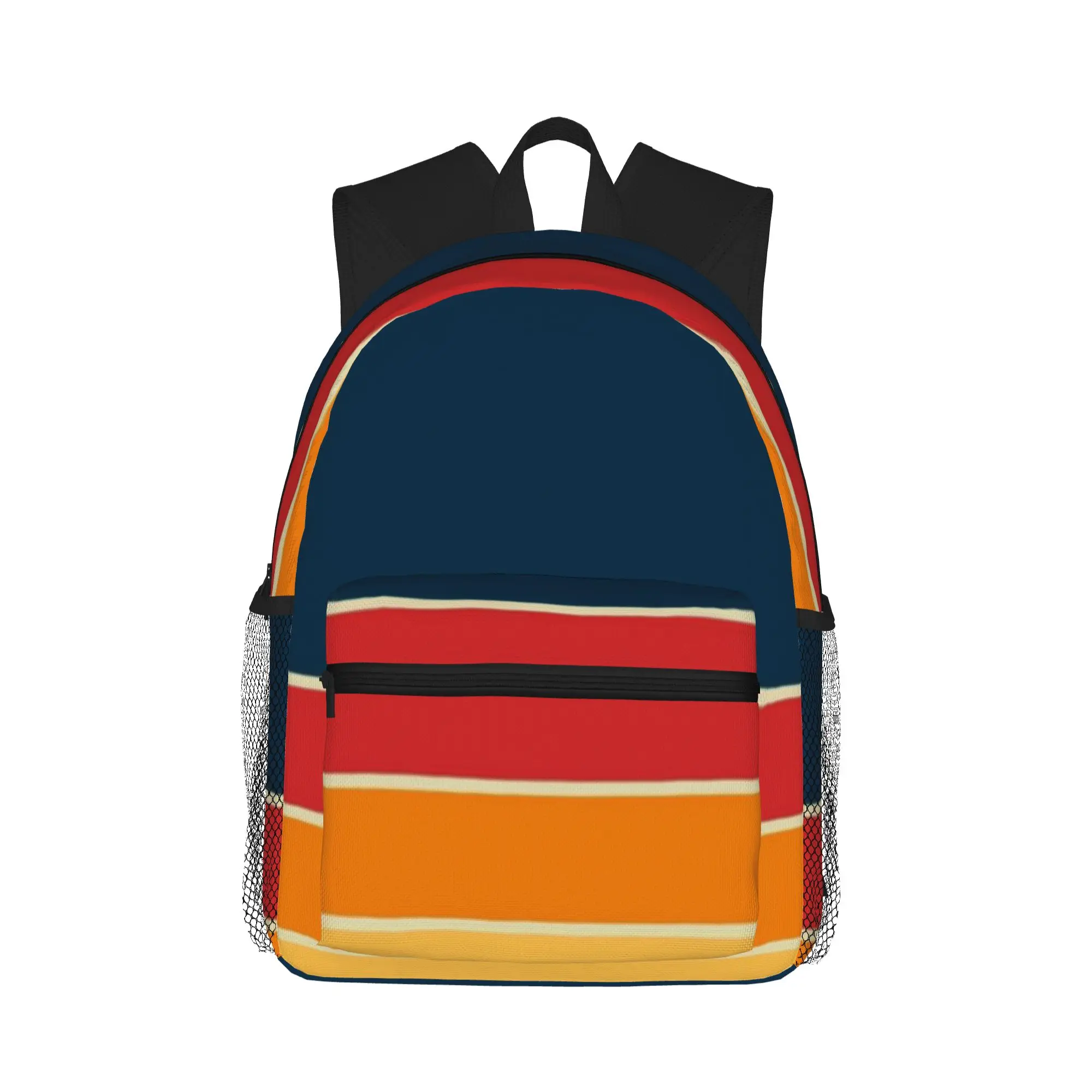 

Norwegian 70s Vintage Retro Stripes Casual Backpack for Students and Adults Feminina backpack
