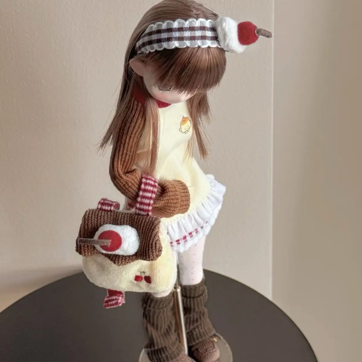 New 1/6 Bjd Doll Clothing Kawaii Dress+Pants+Leg Cover+Headwear Set Diy Daily Dress Up Toy Game Bjd Doll Accessories No Doll