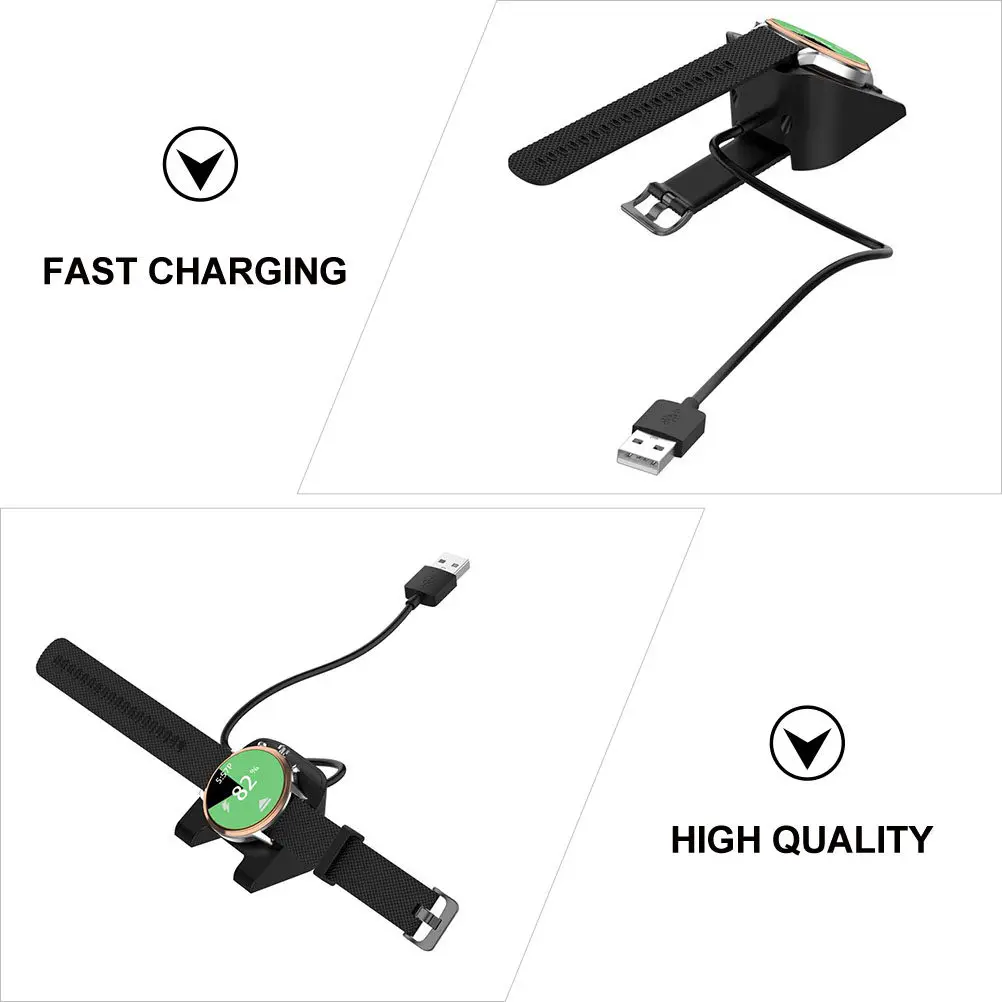 Smartwatch Charger Stand Stable Portable Tpe Material Charger Holder for Watch Charging Replacement USB Charging Device Compact