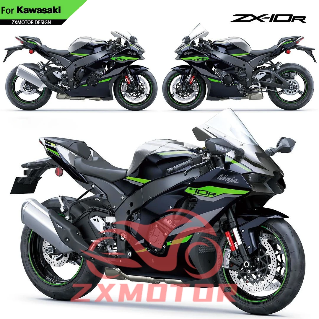 

For KAWASAKI ZX10R 21 22 23 24 Dirt Motor Trail Bike Fairings Kit ZX 10R 2021 2022 2023 2024 Aftermarket Motorcycle Fairing Set