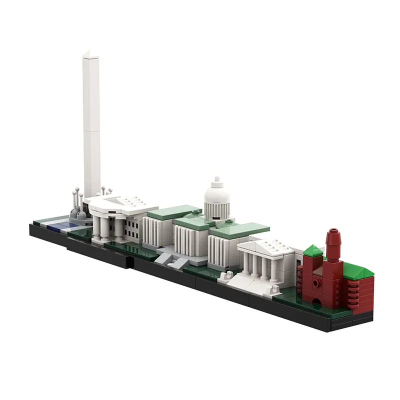 Gobricks MOC Washington DC Skyline mijlpaal Architectuur Bouwsteen Stad Model Gebouw Monteren Baksteen Speelgoed Cadeau Kinderen Gift