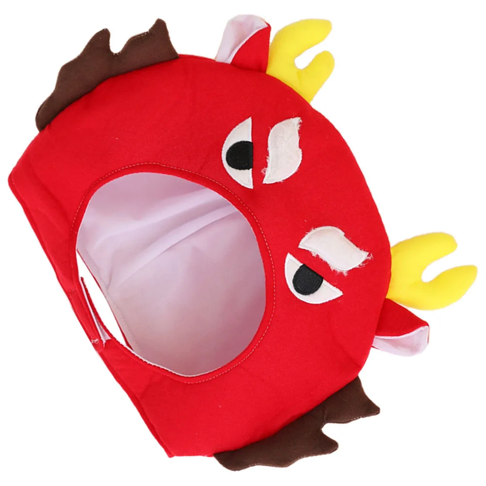 หมวกหัวมังกรคอสเพลย์ สำหรับงานแฟนซี งานปาร์ตี้ ชุดแต่งกาย อุปกรณ์ประกอบการแสดง หมวกหัวมังกรจีน อุปกรณ์ประกอบการแสดง