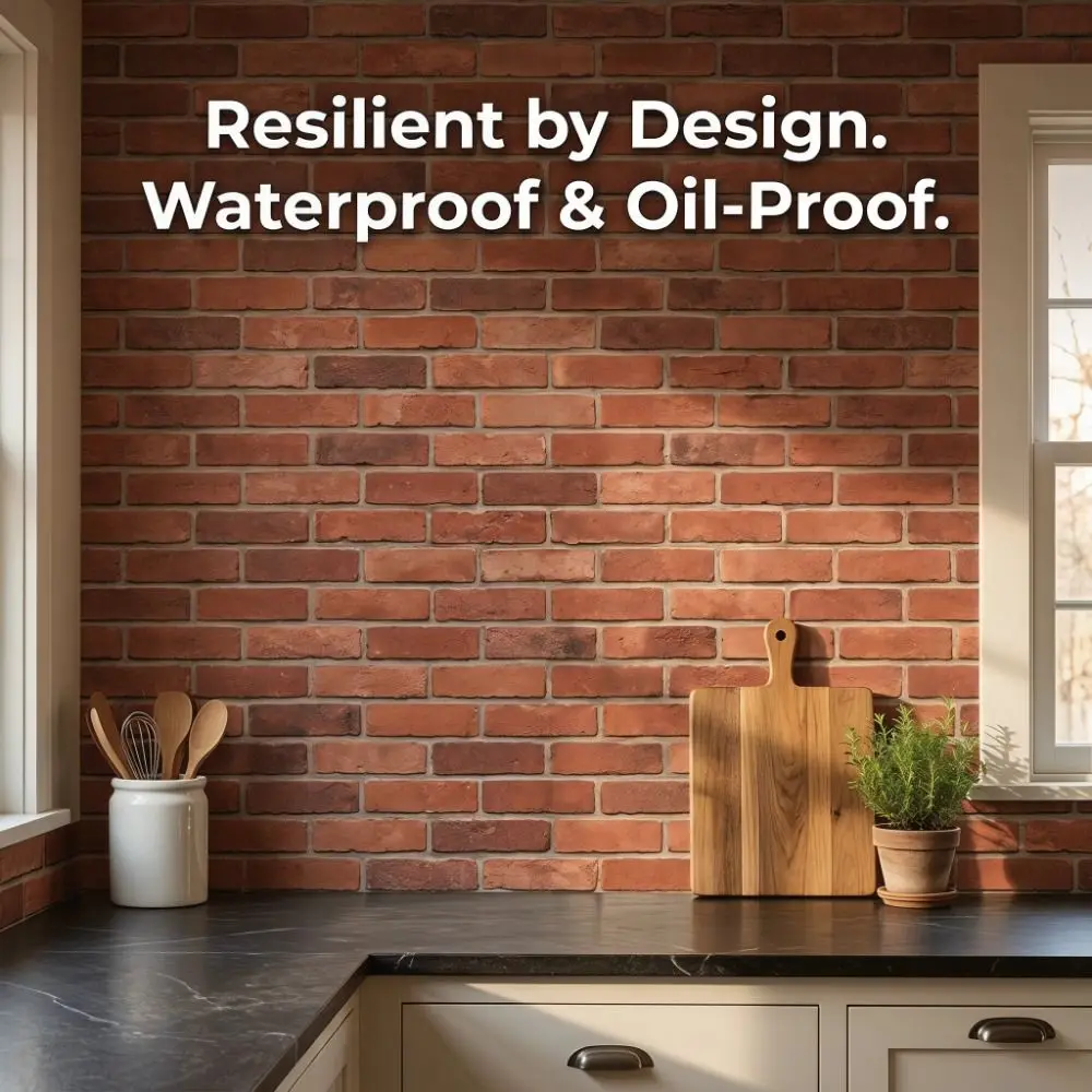 Waterproof 3D Imitation Brick Wall Stickers Moisture-proof Lightweight PVC Self-Adhesive 3D Wall Panel Self-adhesive 30cmX30cm