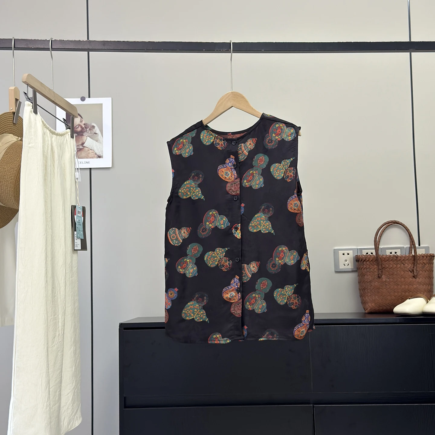 

Новый свободный женский жилет в китайском стиле, летний утягивающий жилет с тыквой и вышивкой, удобный дышащий модный топ