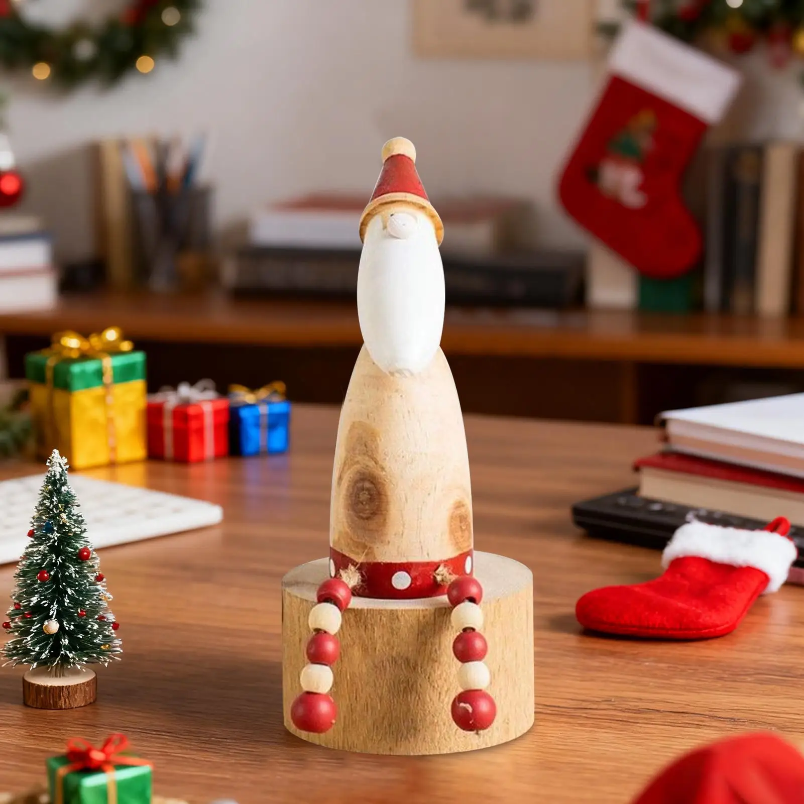 عيد الميلاد تمثال مزرعة احتفالي النحت تمثال عيد الميلاد منضدية زينة لخزانة مكتب الرف رف الكتب سطح المكتب