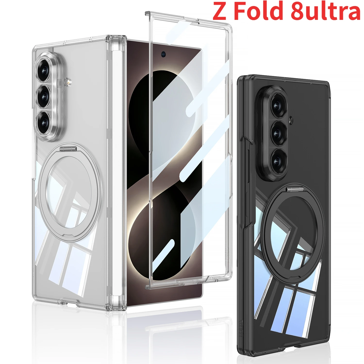 agnetic Hinge Ring Holder Case For Samsung Galaxy Z Fold 8ultra For Magsafe Charge Screen Protector Cover For Galaxy Z Fold8ultr