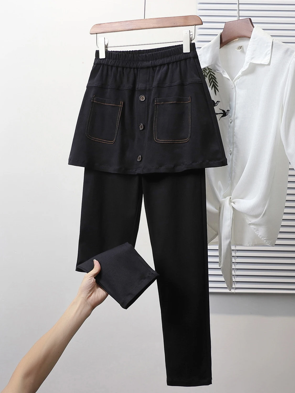 

Брюки-карандаш с высокой талией для похудения, больших размеров, весенняя новинка, модные, с эффектом утяжки живота, повседневные, для женщин, дышащие, эластичные