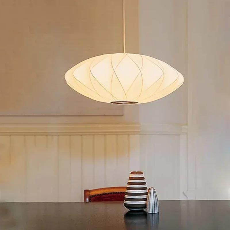 2026 Modern Silk LED Pendant Lamp Denmark Designer Hanging Light For Living Room Hotel Restaurant Factory Direct High-End Home D