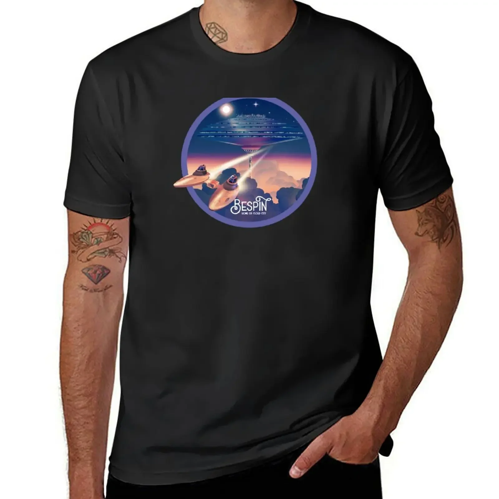 

Cloud City of Bespin T-Shirt tops anime tshirt Short sleeve tee clothing for men