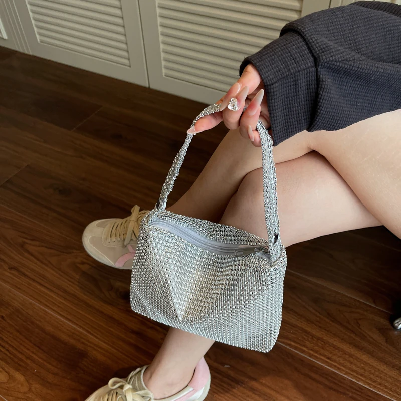 sac à main luxe nouveautés sacs à main MOODS diamant décoré Bling sacs à poignée supérieure pour les femmes 2025 sacs à main et sacs à main de luxe de créateur sac de soirée de dîner de mariage