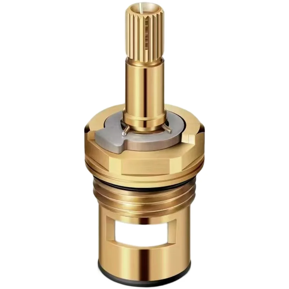 2pcs Brass Valve Core Cartridge Replacement 9940530070A 0070AH Suitable for Hot Water Faucets with Heat Resistant Brass Material