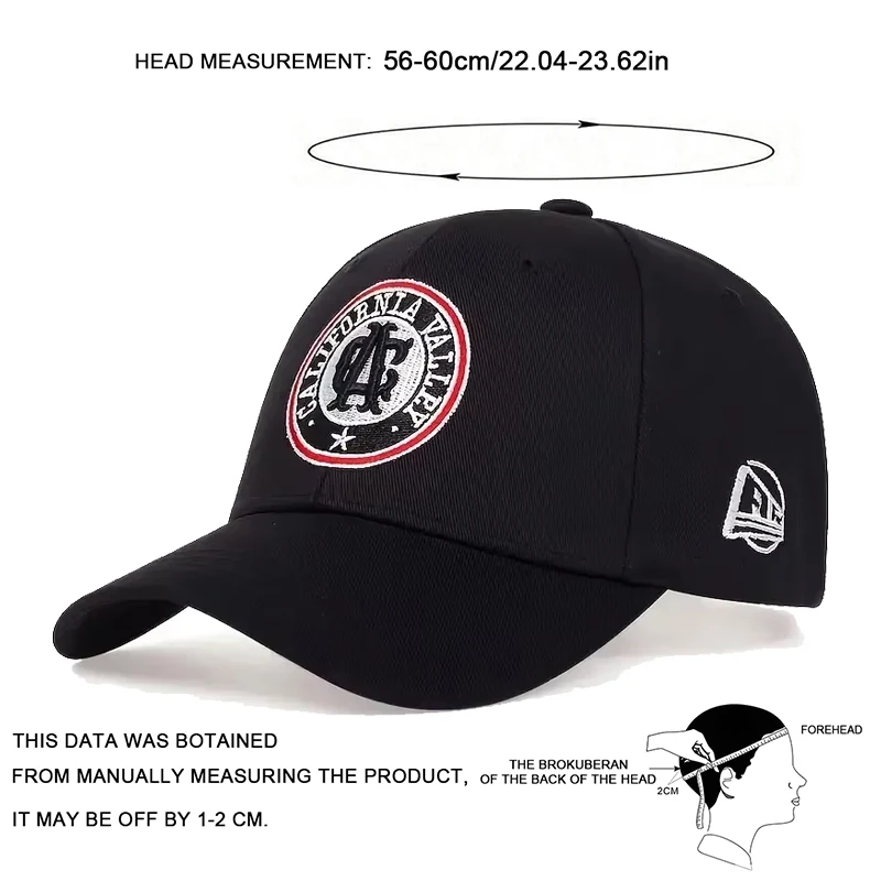 للجنسين كاليفورنيا إلكتروني التطريز قبعات البيسبول ربيع الخريف في الهواء الطلق قابل للتعديل قبعات عادية واقية من الشمس قبعة قبعة رياضية