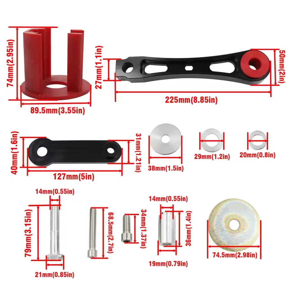 

# 31C Автомобильные детали и аксессуары, крепление двигателя маятниковой кости 2,0 т + вставная втулка, металл + пластик