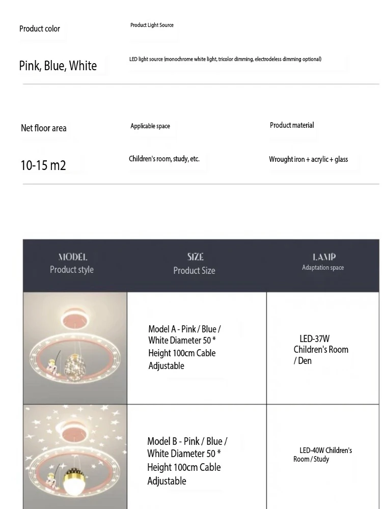 어린이용 LED 샹들리에, 홈 데코, 어린이 방, 남아 서재 천장 램프, 리모컨 침실 별 프로젝션 펜던트 조명