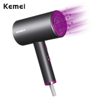 Kemei Salon 1800W Powerful Electric Hair Dryer Negative Ion Hair Care Professional Quick Dry 220V Blow Dryer Household KM-8221