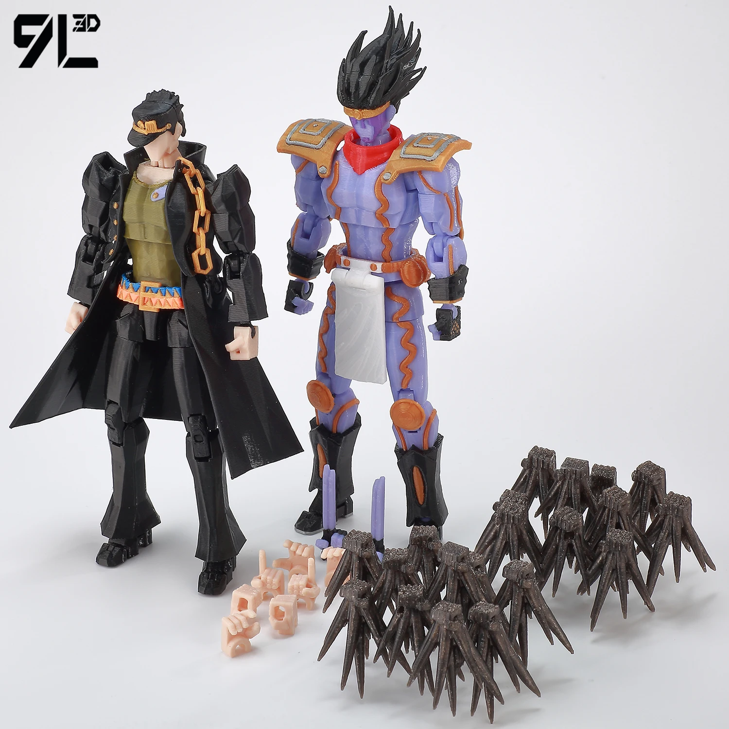 

9L3D Titan Lucky13 Battle Pose Articulate Movable Figure Jotaro Kujo Star Platinum Stop Motion Dummy Boy Gift Desk Art Doll T13