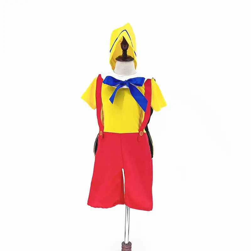 할로윈 긴 코 피노키오 어린이 코스프레 의상 공연 의상 인형 모험 의상 극장 의상