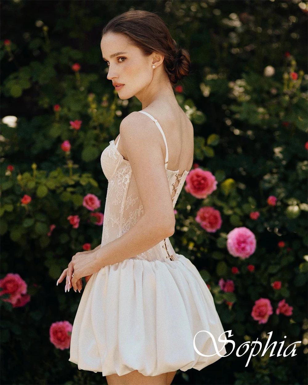 Customized Strapless Spaghetti Straps Classic Homecoming Dress A-Line Above Knee Length Evening Dress Graceful Prom Dress