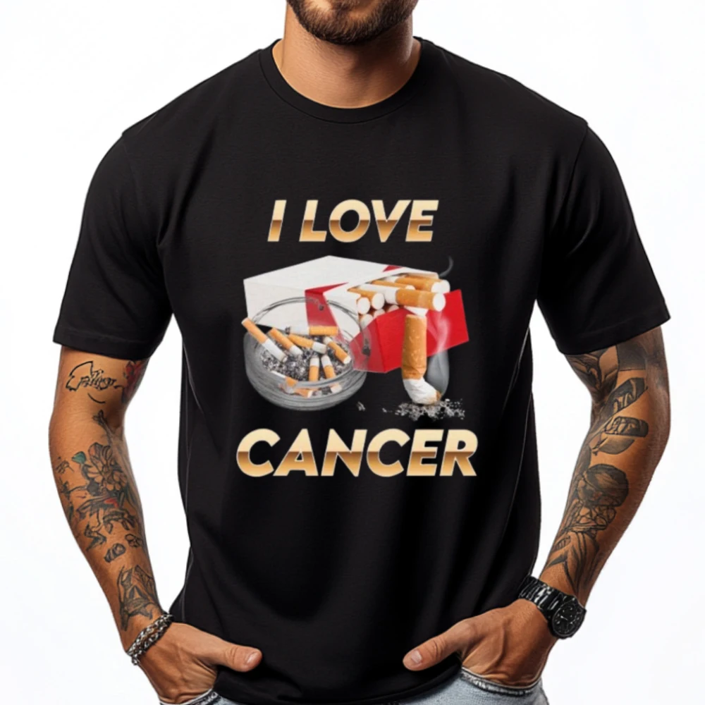 

I Love Cancer Funny Meme Men Clothes Cotton Comfort Luxury Brand Classic